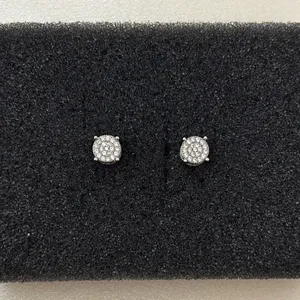 6mm Small CZ Stud Earrings for Men Women Streetwear Punk Hip Hop Unisex Earrings thumbnail 5