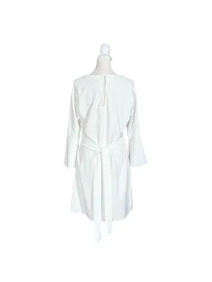 Lulus Last Love Song White Tie-Waist Short Dress Juniors Size Large thumbnail 5