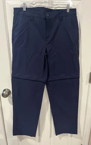 Eddie Bauer Navy Blue Athletic Zip Leg Pants Size 12 thumbnail 1