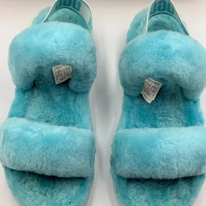 UGG Oh Yeah Slide Size 7 Slipper Shoe Teal Sky Blue thumbnail 3