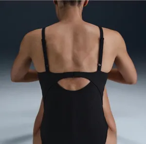 Nike Swim Water Texture Women's V-Neck One-Piece thumbnail 2