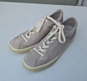 Rothy's The Lace Up Knit Sneaker Storm Gray Women's Casual Shoes Sz 9 thumbnail 1