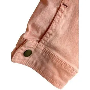 Sanctuary Motto Coral Pink Denim Jacket Size L thumbnail 7