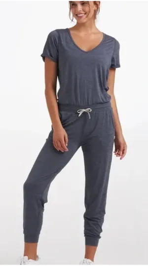 VUORI All Day Jumpsuit in Azure Heather thumbnail 1