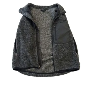 EXPRESS Sherpa Unisex Vest Grey Small Outdoor Winter Fall Layering Active‎ thumbnail 3