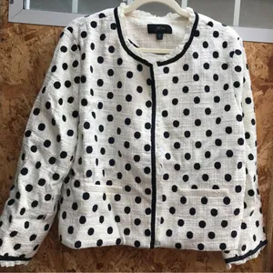 NWT j.crea polka dot tweed jacket thumbnail 1