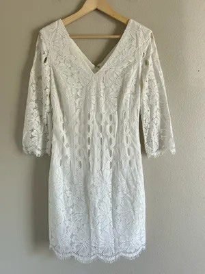 Lilly Pulitzer Macon Dress Resort White Whitaker Lace Sz 6. Originally $368. thumbnail 1