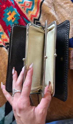 Vintage Tooled Leather Wallet Brown thumbnail 2
