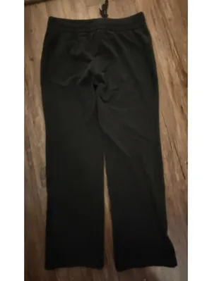 Eddie Bauer Women’s Size M Black Wide Leg Yoga Pants Fleece thumbnail 3