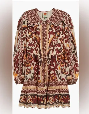 Farm Rio Long Sleeve Button Front Minidress, Small, $260 thumbnail 5