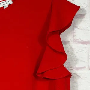 TCEC Large Red Ruffle Sleeve Blouse thumbnail 2