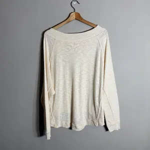 Free People We the Free Don't Forget Me Top Womens Medium Ivory Long Sleeve Boho thumbnail 7