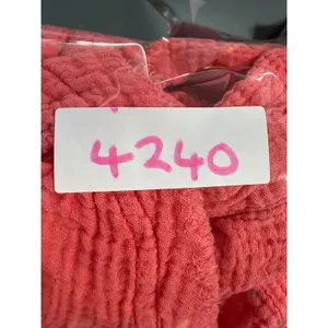 We The Free People Coral Pink Gauze Cotton Henley Boho Top Medium 4240 thumbnail 7