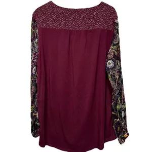 Westbound Women’s Floral‎ Print Long Sleeve Size XL Top thumbnail 2