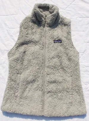 Patagonia Women's Los Gatos Fleece Vest Full Zip Large Deep Pile Gray thumbnail 1