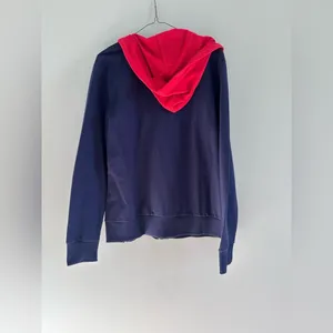U. S. Polo Assn Women's Sz XXL Hoodie Jacket Navy Blue Red Hood Full Zip Pockets thumbnail 2