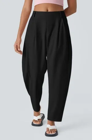 Mid Rise Side Pocket Barrel Leg Work Pants thumbnail 1