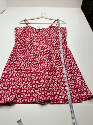 Intimately Free People On Our Radar Slip Dress Floral Red Cherry‎ Combo XL NEW thumbnail 9