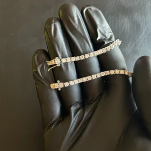 Moissanite Tennis Bracelet VVS1 925 Silver 3mm 7 Inch Brand New thumbnail 2