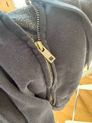 Brandy Melville Navy Hoodie Zip-Up thumbnail 4