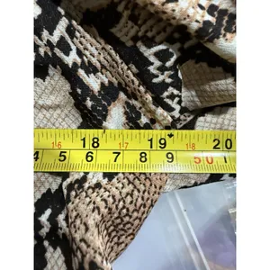 Womens Snakeskin Print Cardigan Brown Size‎ Medium thumbnail 6