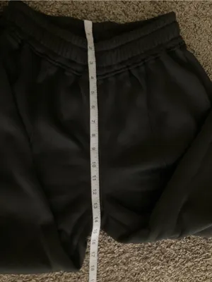 Black Fleece Lined Winter Jogger Pants Size M | Heavyweight Warm Athletic Pants thumbnail 6