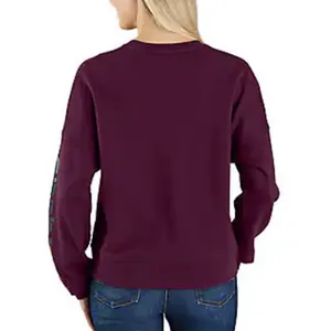 Purple Carhartt Crewneck Sweatshirt thumbnail 3