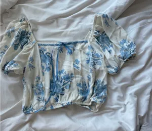 Floral top Blue thumbnail 1