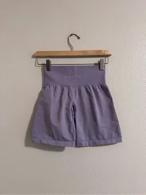 NVGTN High-Waist Lavender Shorts thumbnail 3