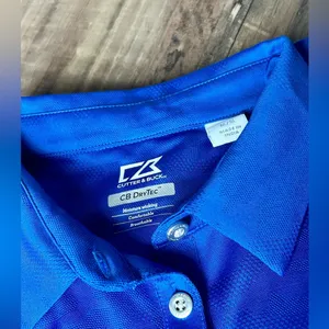 Cutter & Buck CB Dry Tec Women’s Royal Blue Golf Polo - Medium thumbnail 4