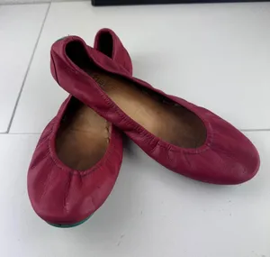 Tieks by Gavrieli Womens Red Leather Foldable Ballet‎ Flats Size 8 thumbnail 1