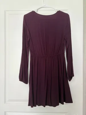 EXPRESS Long Sleeve Button Dress thumbnail 3