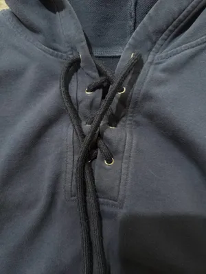 Navy Blue Hooded Sweater Size M thumbnail 3