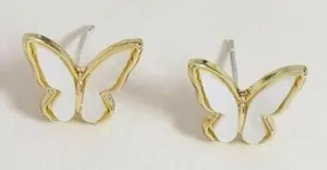 3/$30 💛 Butterfly Stud Earrings Gold thumbnail 1