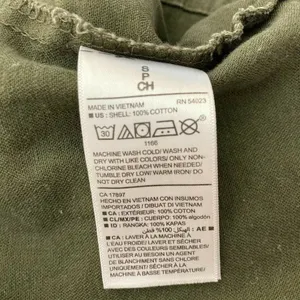 Old Navy 100% Cotton Olive Safari Utility‎ Jacket thumbnail 7