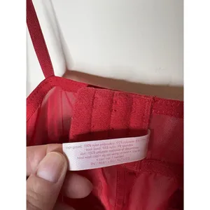Cacique Plus Size 18/20 Chemise Babydoll Slip Dress Top Red Underwired Nighty thumbnail 10