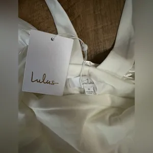Lulus Romantic Glow White Backless Pearl Bow Maxi Dress thumbnail 6