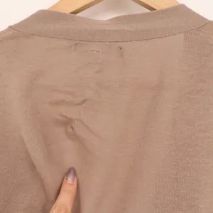 Gap Cardigan Sweater Womens Medium Brown Tight Knit Cotton V Neck Button Front thumbnail 6