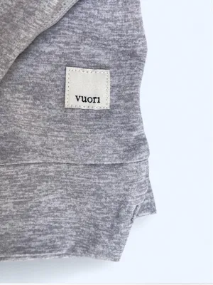 Vuori Halo Essential Hoodie Light Gray Heather Women's Minimalist Outdoor Size M thumbnail 5