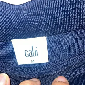 Cabi Dark Navy Knit High Waist Unlined A-line Skirt Size Medium #200 thumbnail 8