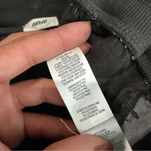Aerie Soft Landing‎ Trouser Smoked Gray Loose Fit Super Wide Leg Large Short thumbnail 7