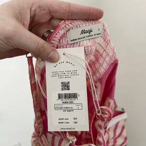 [Maaji] Pink Orange Ombre Tropical Foliage Corset Bust Mini Dress NWT Sz Large L thumbnail 10