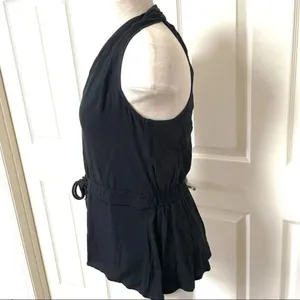 Ella Moss Gauzy rope tank black halter top thumbnail 3