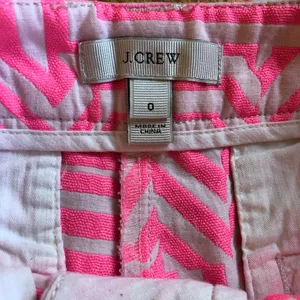 J. Crew neon hot pink tiki shorts size 0 thumbnail 4