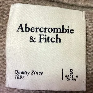 Abercrombie & Fitch Women's Tan Wool V-neck Long Sleeve Pullover Sweater Top S thumbnail 3