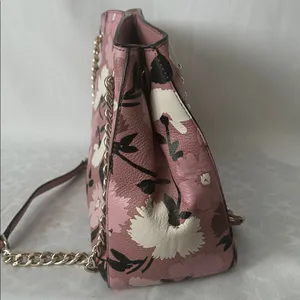 Kate Spade NY Briar Lane Gala Pink/Cream Floral Leather Shoulder Bag Purse 🌸🌸 thumbnail 3