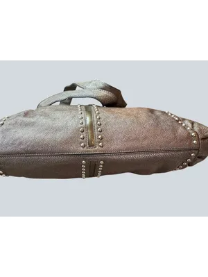 Brighton Andie Pretty Tough Metallic Pewter Leather Bag thumbnail 5