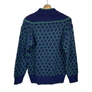 Vtg Sweater Floral Knit Hand Embroidered Grandma‎ Cottage Prairie Linen Cotton thumbnail 2