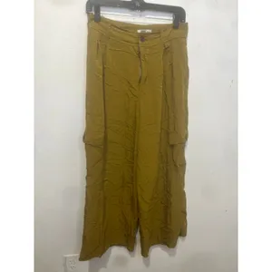 MADEWELL Women's Green Loose Fitting Drapey Wide-Leg Cargo Pants Size 4 thumbnail 5