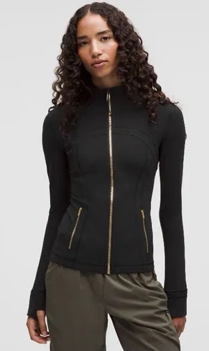 lululemon athletica Black Define Jacket with Gold Zipper thumbnail 1